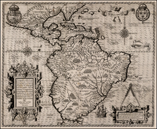 Americae Pars Magis Cognita -- Chorographia nobilis & opulentae Peruvanae Provinciae, atque Brasiliae . . .  MDXCII By Theodor De Bry