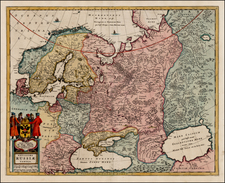 Europe, Russia, Baltic Countries and Scandinavia Map By Hugo Allard