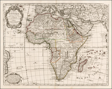 Africa and Africa Map By Philippe Buache