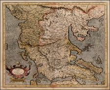 Balkans and Greece Map By  Gerard Mercator