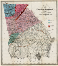 Southeast and Georgia Map By W. T. Williams