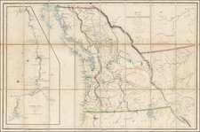 Rocky Mountains, Montana, Wyoming, Pacific Northwest, Washington, California and Canada Map By James Wyld / Charles Wilkes