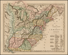 United States and Southeast Map By Robert Wilkinson