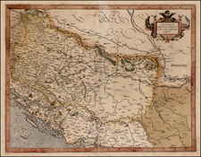 Balkans Map By  Gerard Mercator