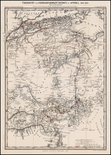 Africa, Africa, North Africa and West Africa Map By Augustus Herman Petermann