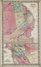 California Map By G.W.  & C.B. Colton / E. Steiger