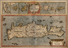 Mediterranean, Balearic Islands and Greece Map By Gerard Mercator