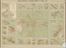 Hawaii, Southeast Asia, Other Islands, Australia & Oceania, Pacific, Australia, Oceania, New Zealand, Hawaii and Other Pacific Islands Map By Journal Les Missions Catholiques