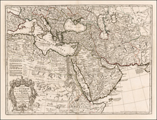 Ukraine, Balkans, Turkey, Mediterranean, Central Asia & Caucasus, Middle East, Turkey & Asia Minor and North Africa Map By Jean-Claude Dezauche