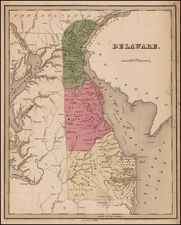 Mid-Atlantic Map By Thomas Gamaliel Bradford