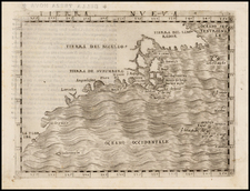 New England, Mid-Atlantic, Southeast and Canada Map By Giacomo Gastaldi