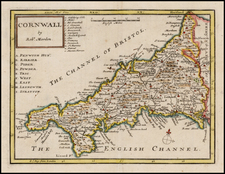 British Isles and British Counties Map By Robert Morden