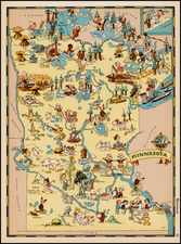 Midwest Map By Ruth Taylor White