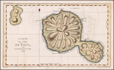 Other Pacific Islands Map By Jacques Nicolas Bellin / James Cook