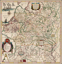 Poland, Russia, Ukraine and Baltic Countries Map By Willem Janszoon Blaeu / Hessel Gerritsz