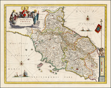 Italy Map By Willem Janszoon Blaeu