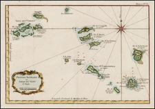 Caribbean Map By Jacques Nicolas Bellin