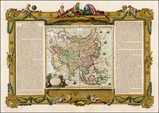 Asia and Asia Map By Louis Brion de la Tour