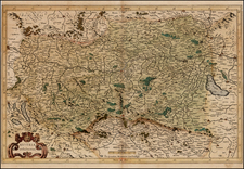 Austria Map By  Gerard Mercator