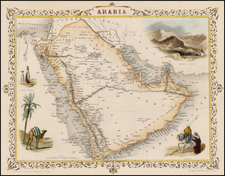 Middle East Map By John Tallis