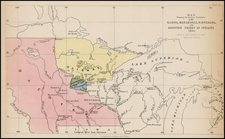 Midwest and Plains Map By Henry Schoolcraft