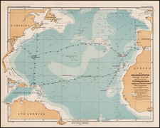 Atlantic Ocean Map By Augustus Herman Petermann