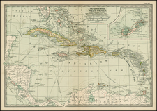 Caribbean Map By The Century Company