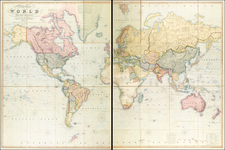 World, World and Polar Maps Map By Henry Teesdale