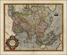 Asia and Asia Map By Gerhard Mercator