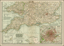 Europe and British Isles Map By The Century Company