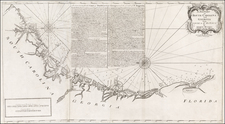 Southeast, Georgia and South Carolina Map By William Mount  &  Thomas Page