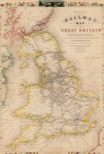 British Isles Map By John Tallis / John Rapkin