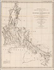 Southwest and California Map By George M. Wheeler / Louis Nell