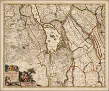 Netherlands Map By Nicolaes Visscher I