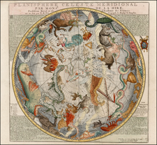 Celestial Maps Map By Nicolas de Fer