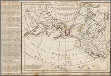 Alaska, China, Japan, Pacific, Russia in Asia and California Map By Philippe Buache / Jean-Claude Dezauche