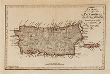 Caribbean Map By Weimar Geographische Institut