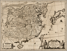 China, Japan, Korea, India, Southeast Asia, Philippines, Other Islands and Central Asia & Caucasus Map By Athanasius Kircher