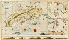 Caribbean and Virgin Islands Map By Gerard Van Keulen