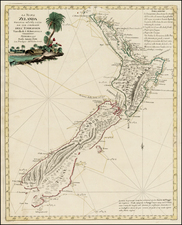 New Zealand Map By Antonio Zatta