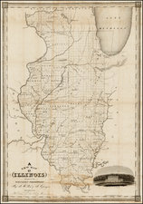 Midwest Map By John Mason Peck  &  John Messinger