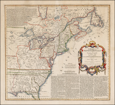 United States, Mid-Atlantic and Canada Map By Homann Heirs