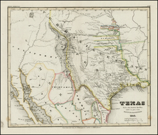 Texas, Plains, Southwest and Rocky Mountains Map By Joseph Meyer