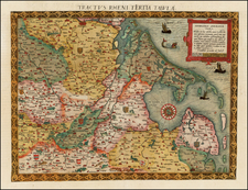 Netherlands, Luxembourg and Germany Map By Cornelis de Jode