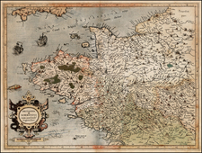 France Map By  Gerard Mercator