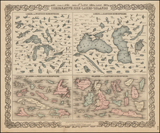 Midwest and Curiosities Map By G.W.  & C.B. Colton