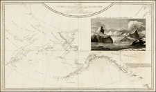 Polar Maps, Alaska, Pacific, Russia in Asia and Canada Map By James Cook / J. C. G. Fritzsch