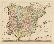 Spain and Portugal Map By Robert Wilkinson