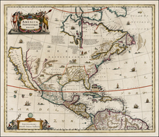 North America and California Map By Jan Jansson