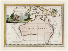 Australia Map By Giovanni Maria Cassini